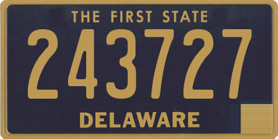 DE license plate 243727