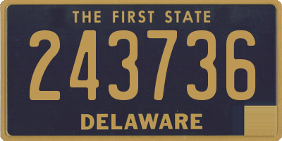 DE license plate 243736