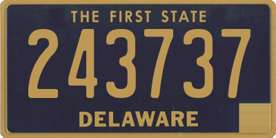 DE license plate 243737