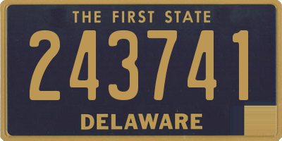 DE license plate 243741
