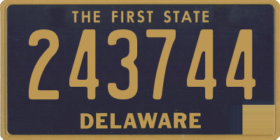 DE license plate 243744