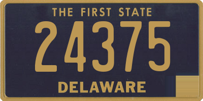 DE license plate 24375