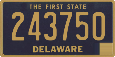DE license plate 243750