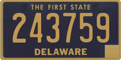 DE license plate 243759
