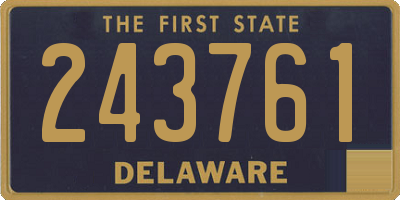 DE license plate 243761