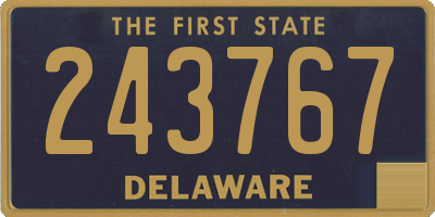 DE license plate 243767