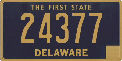 DE license plate 24377