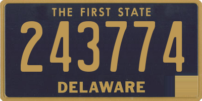 DE license plate 243774