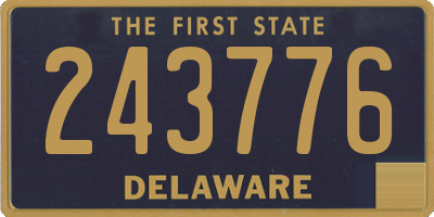 DE license plate 243776