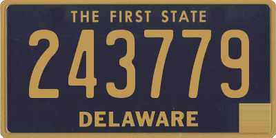 DE license plate 243779