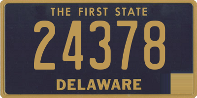 DE license plate 24378