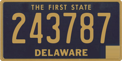 DE license plate 243787