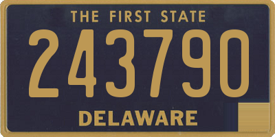 DE license plate 243790