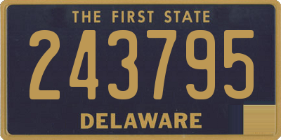 DE license plate 243795