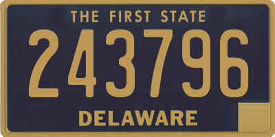DE license plate 243796