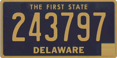 DE license plate 243797