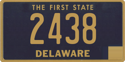 DE license plate 2438