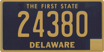 DE license plate 24380