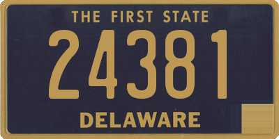 DE license plate 24381