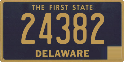 DE license plate 24382