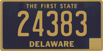 DE license plate 24383