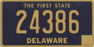 DE license plate 24386