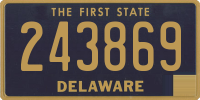 DE license plate 243869