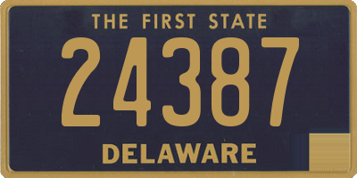 DE license plate 24387