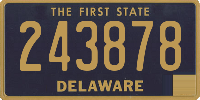 DE license plate 243878