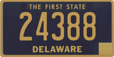 DE license plate 24388