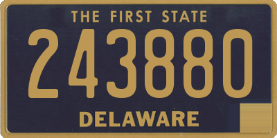 DE license plate 243880