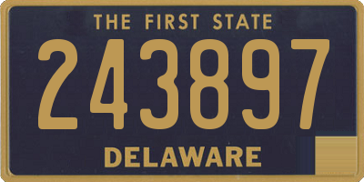 DE license plate 243897