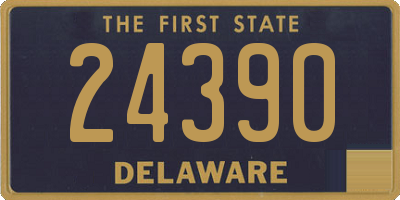 DE license plate 24390