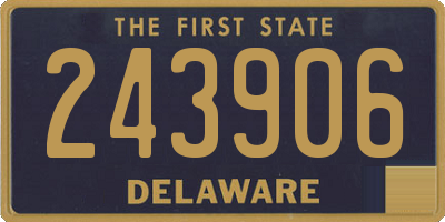 DE license plate 243906