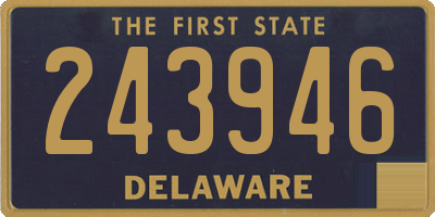 DE license plate 243946