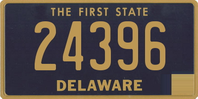 DE license plate 24396