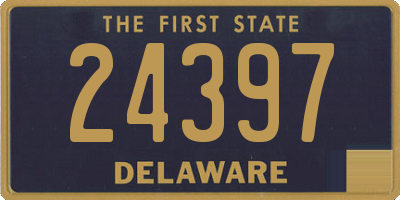 DE license plate 24397