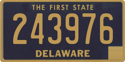 DE license plate 243976