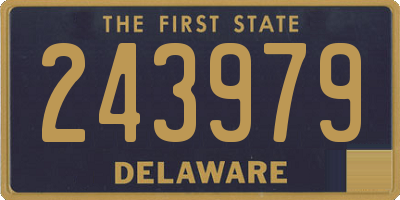 DE license plate 243979