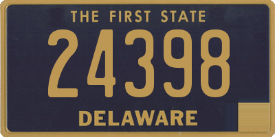 DE license plate 24398