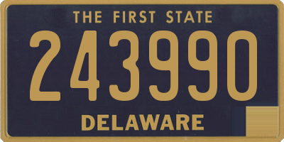 DE license plate 243990