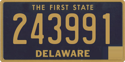 DE license plate 243991