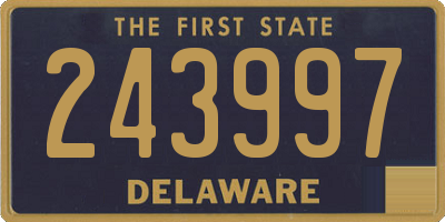 DE license plate 243997