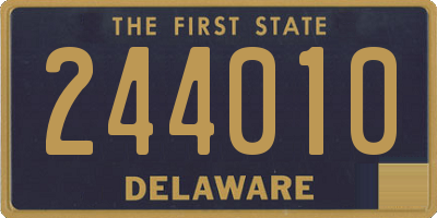 DE license plate 244010
