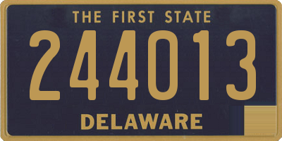 DE license plate 244013