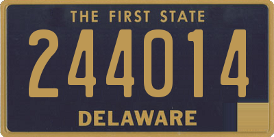 DE license plate 244014