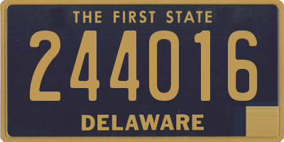 DE license plate 244016