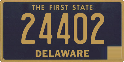 DE license plate 24402