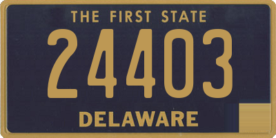 DE license plate 24403