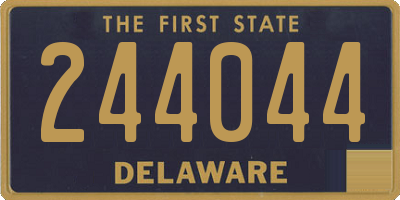 DE license plate 244044